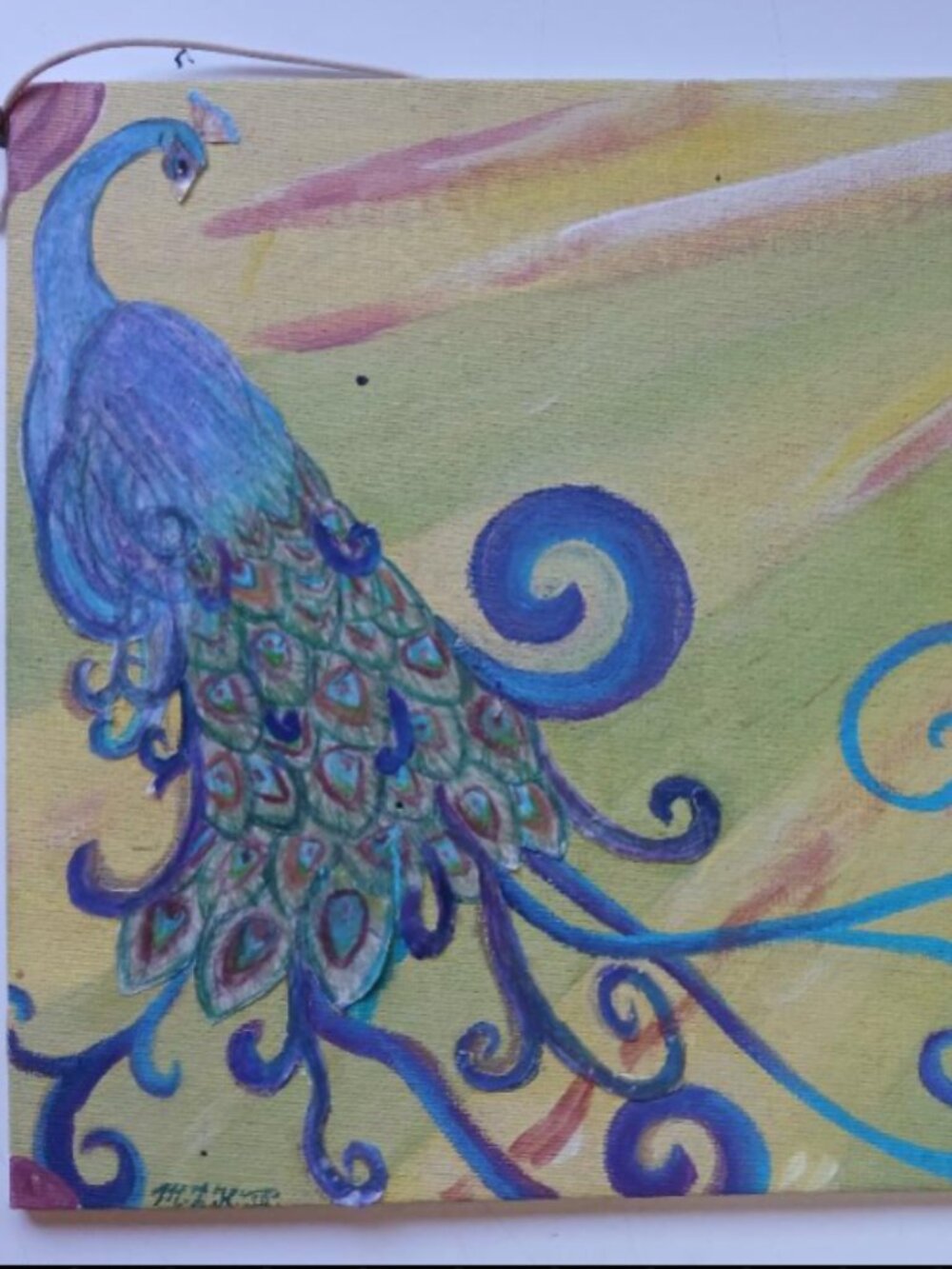 Paper Peacock — An Original Mixed Media Work by Chef Dr. Mark Twin Heaton III